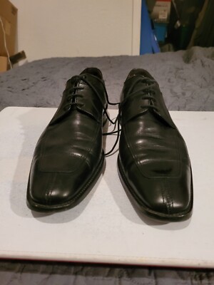 TO BOOT NEW YORK ADAM DERRICK Men\'s OXFORDS SHOES SPLIT TOE BLACK Leather SZ 10. Nico Black Calf Leather Cap Toe Oxford main image 3