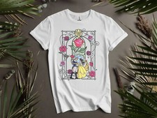 Image of Disney Beauty And The Beast Stained T-shirt T shirt Men Women Unisex Tshirt K150