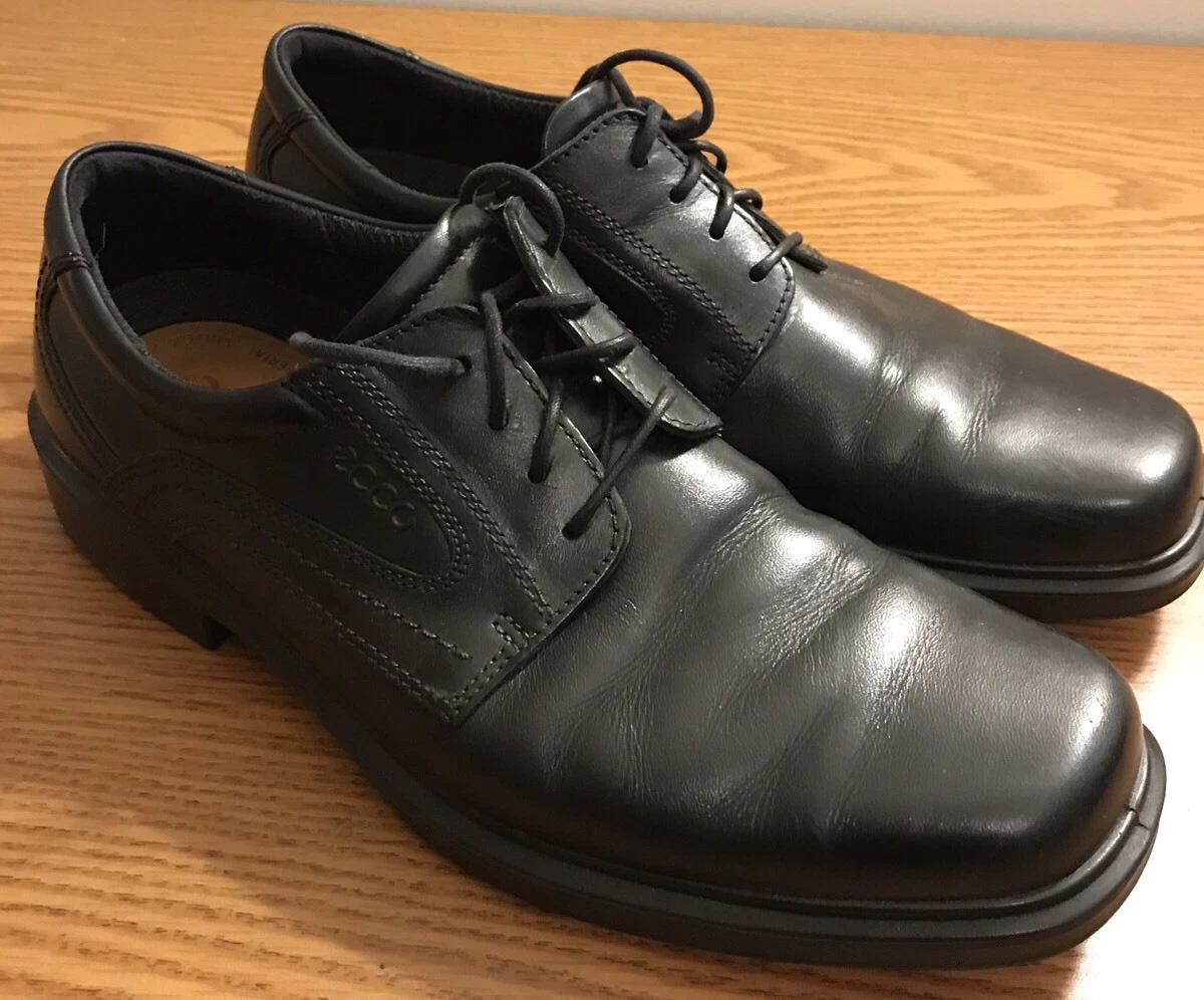 Ecco Shoes Oxford stringate uomo taglia 46 US 12 pelle nera