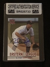 DAVID WRIGHT 2004 GRANDSTAND MINORS SIGNED AUTOGRAPHED CARD METS CAS CERTIFIED