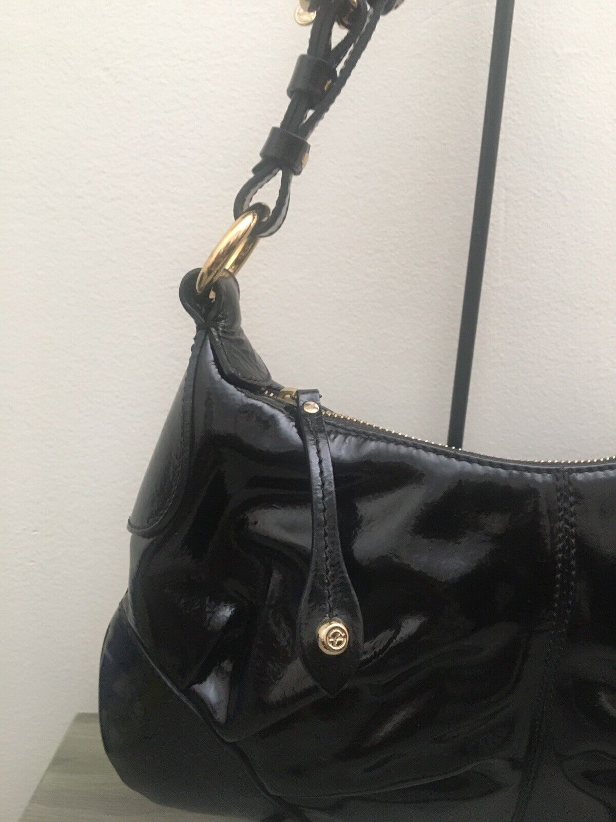 francesco Biasia patent leather shoulder bag - image 6