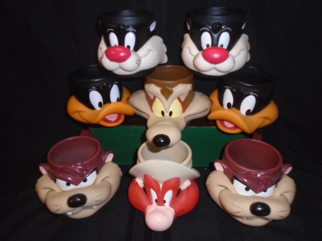 1992 WARNER BROS. LOONEY TUNES + Disney Character CUP & MUGS +