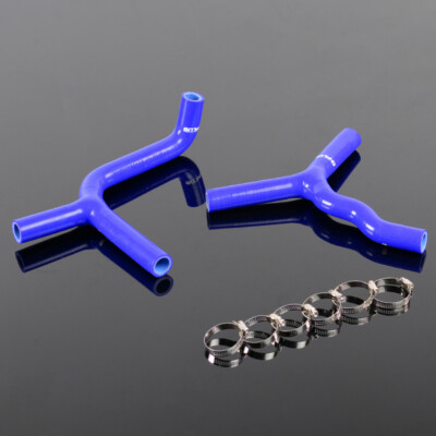 2PCS Fit For KTM 85SX 2003 - 2012 Silicone Radiator Hose Clamps Kit Blue
