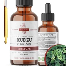 Pura Herba Organic Kudzu Root Extract – Alcohol-Free Vegan Supplement for Alc...