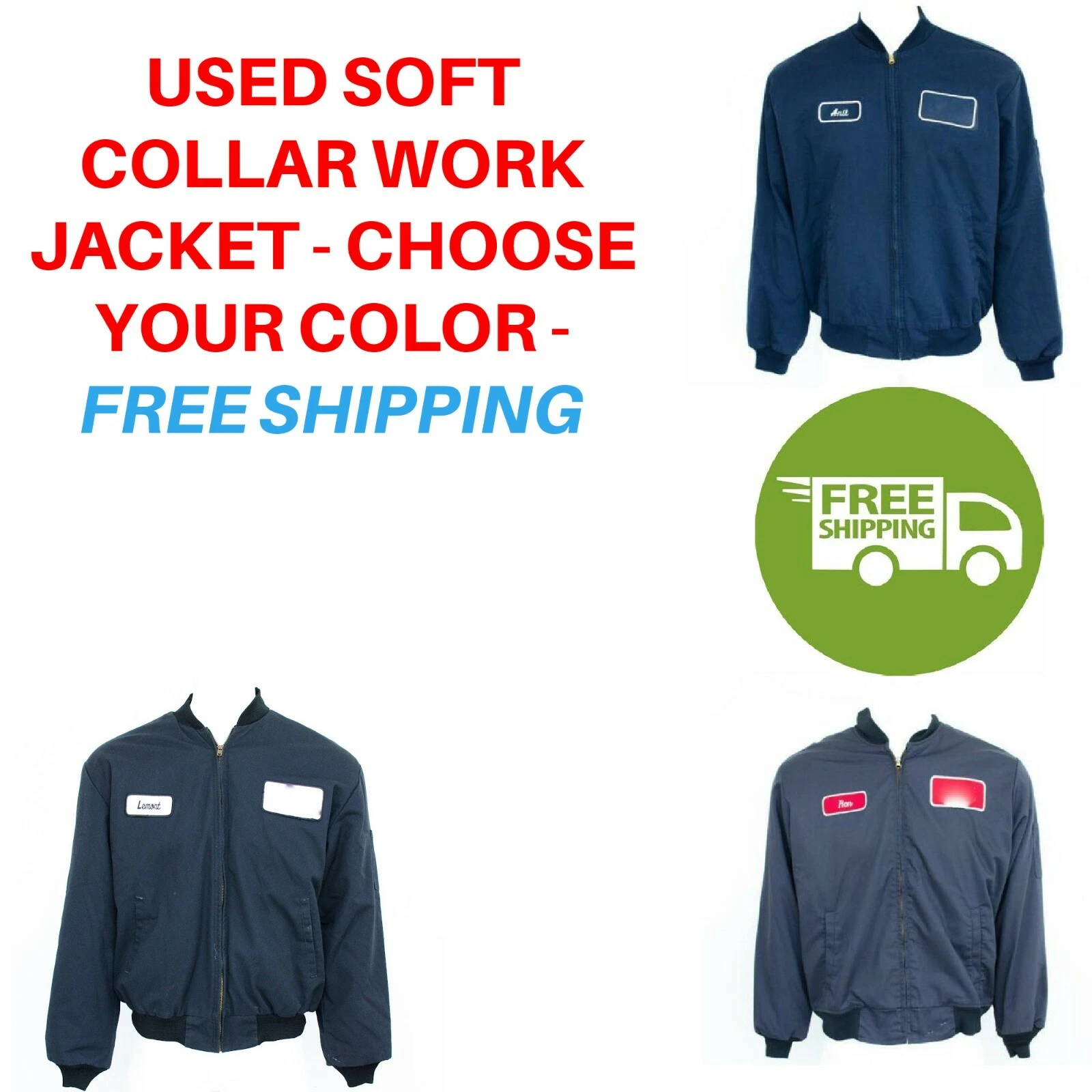 Used Work Coats Used Work Jackets Cintas, Redkap, Unifirst, G&K etc. FREE SHIP image 1