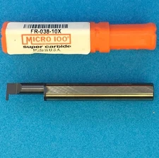 MICRO 100   FR - 038 - 10X  Carbide Boring Bar; 1/4" Shank; ALTiN🎯Machinist