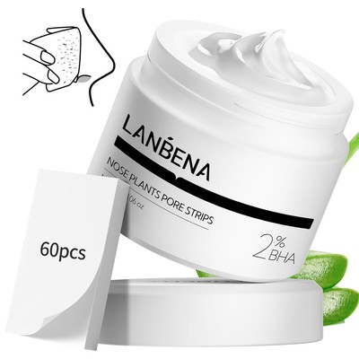 LANBENA Nose Plants Pore Strips Blackhead Remover Mask Peel off Mask Facial