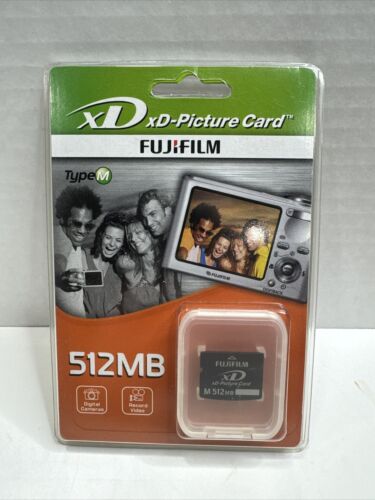 Fujifilm 512 MB Digital Camera xD Picture Memory Card (Type M) Brand New Sealed - Picture 1 of 2