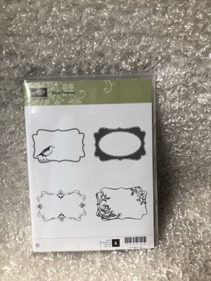 Stampin Up Cling Stamp Set FOUR FRAMES Stampin' Up! Craft Scrapbook ...
