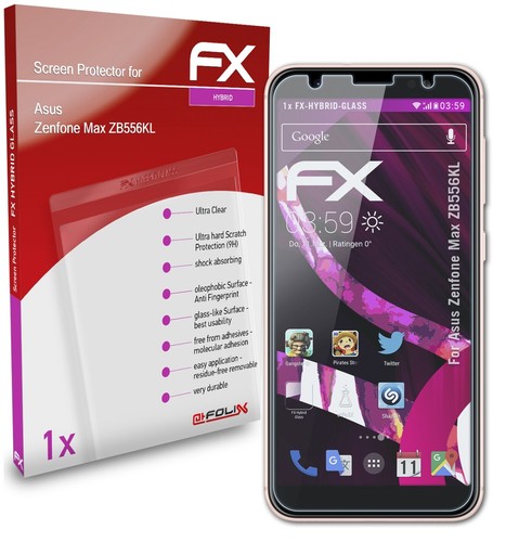 Protection écran AtFoliX Hybride-verre 9H Pour Accu Chek Mobile - Made In Germany