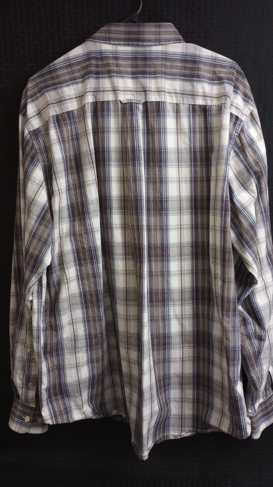 John Bartlett Consensus Blue Gray Plaid Long Slee… - image 4