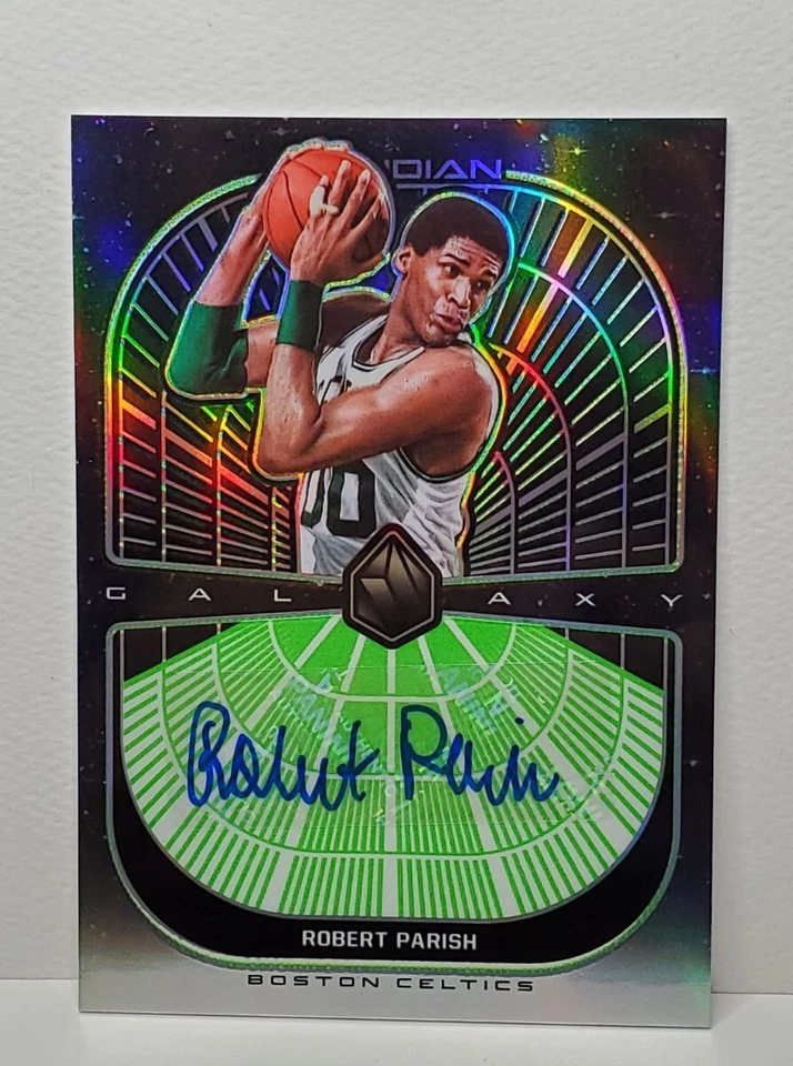 2019-20 Panini Obsidian Robert Parish SSP #1 /25 AUTO GALAXY GREEN ETCH 🏆🏆🏆🏆 - Image 2 of 4