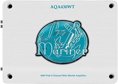 Lanzar Aqa430wt 1,600-Watt 4-Channel Mini Mosfet Marine Amplifier