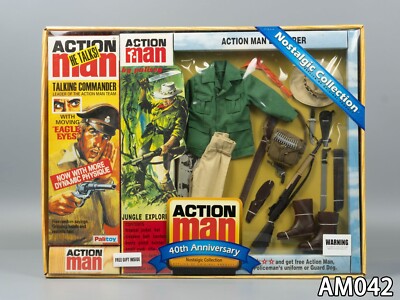 Palitoy Action Man 40th 12'' Jungle Explorer/Talking Commander Eagle Eyes AM042