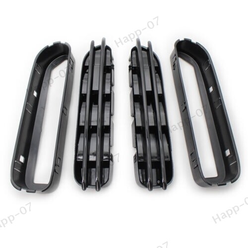 Side Fender Air Flow Vents Grille Glossing Black For BMW 5 Series E39 E60 E61 M5