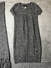 B. DARLIN Sweater Dress With Matching Scarf Size M