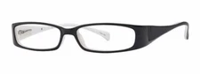 Calabria Vivid 738 Designer Blue Light Blocking Glasses Black White Unisex 54mm