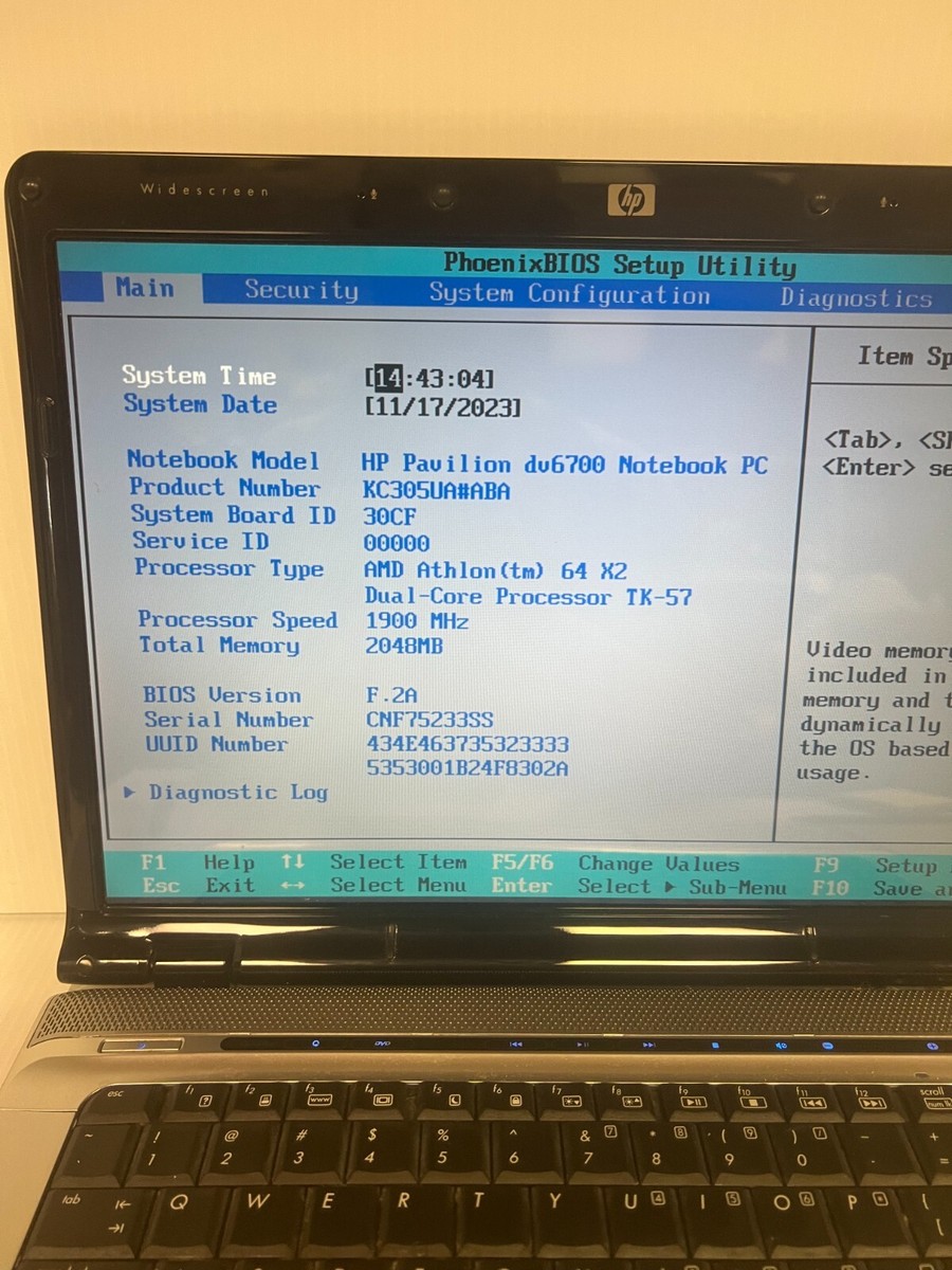 Boot Hp Pavilion Dv6700 Bios Update HP PAVILION DV7 BOOTS TO BIOS