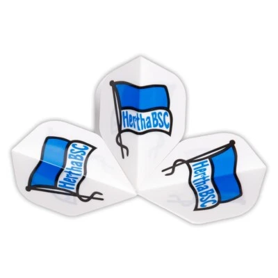 Hertha BSC Berlin Dartpfeil Flights 3er Set Dartflights blau-weiß