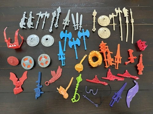 LOT Masters of the Universe Vintage 1980s WEAPONS ACCESSORIES MOTU 5.5" He-Man