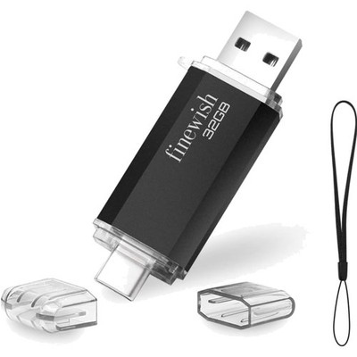 USB Stick 32GB Typ C OTG USB 2.0 Flash Drive Tragbar Speicherkarte