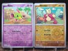 Natu 071/182 & Mienfoo 096/182 Paradox Rift Reverse Holo Pokemon Cards