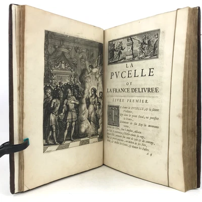 LA PUCELLE OU LA FRANCE DELIVRÉE 1656 Chapelain GRAVURES XVIIe - Photo 1/4