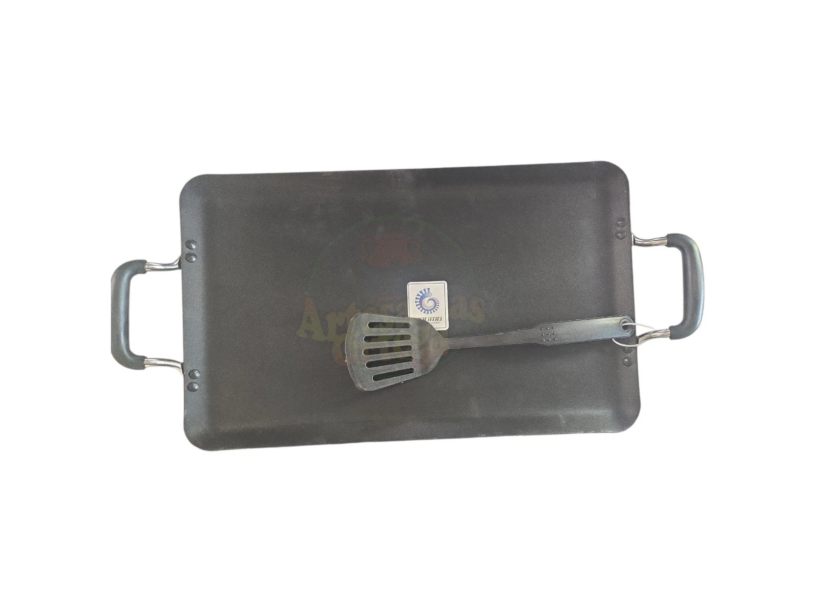Royal Cook Teflon Double Burner Griddle/Comal De Teflon De Double Quemador