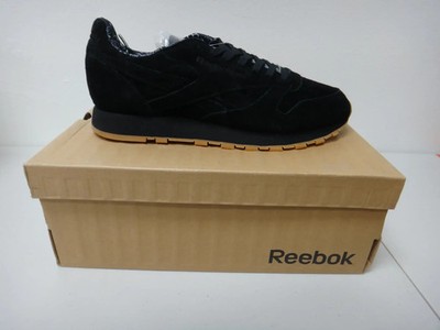Reebok Classic Leather Black Suede Gum Sole Men's Sneaker BD3230 Size 9.5