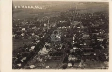 Kahoka Missouri MO Aerial View 1926 RPPC Photo Postcard COPY