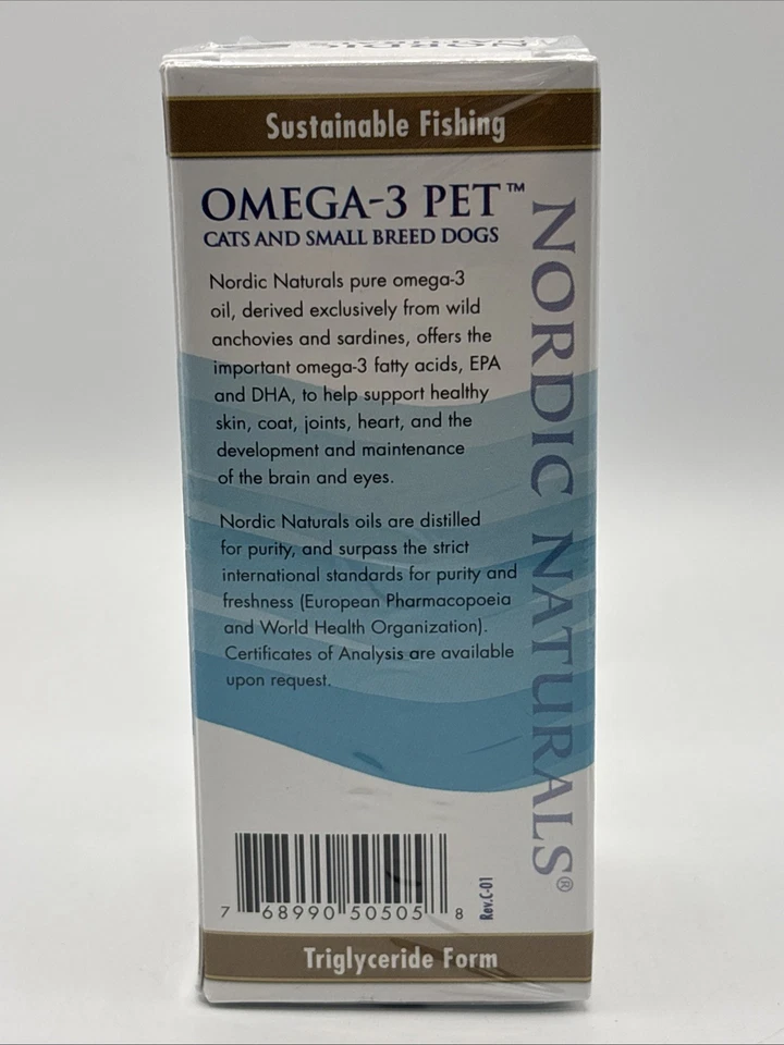 Nordic Naturals Omega 3 Pet - Omega-3s EPA y DHA aceite de pescado para perros y gatos 2 OZ Foto 3 de 4