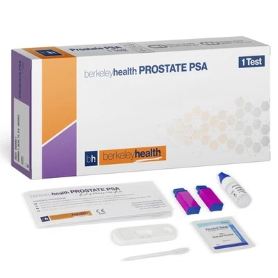BERKELEY HEALTH Prostate Self Test Kit Home PSA Self Check Set Easy to Follow Fast & 92%