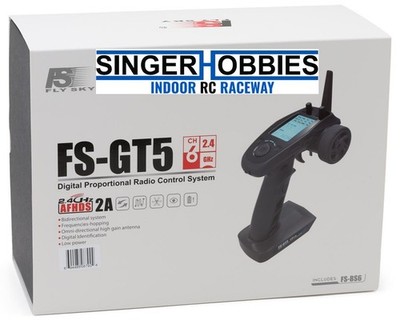 Flysky FSY-FS-GT5+BS6 FS-GT5 6-Channel Transmitter w/FS-BS6 Receiver