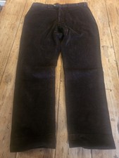 Ratcatcher Tweed - Brisbane Moss 8 Wale Brown Corduroy Trousers - 38inch