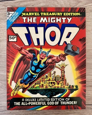 Marvel Treasury Edition #3 The Mighty Thor Comic Book Jack Kirby 1974 - VF/NM