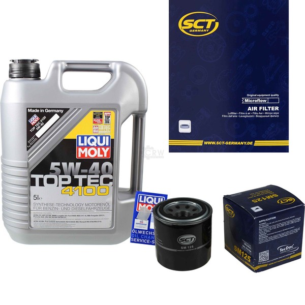 Inspektionskit Filter Liqui Moly ÖL 5L 5W-40 FüR Hyundai IX35 LM EL ELH 1.6-image