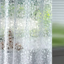 Narrow Size EVA Clear Shower Curtain Liner, Pebble Pattern 36X72 Inch Lightweigh