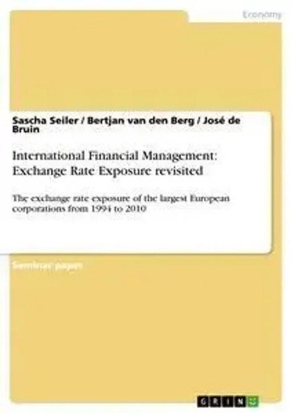 Sascha Seiler (U. A.) | International Financial Management: Exchange Rate...-image