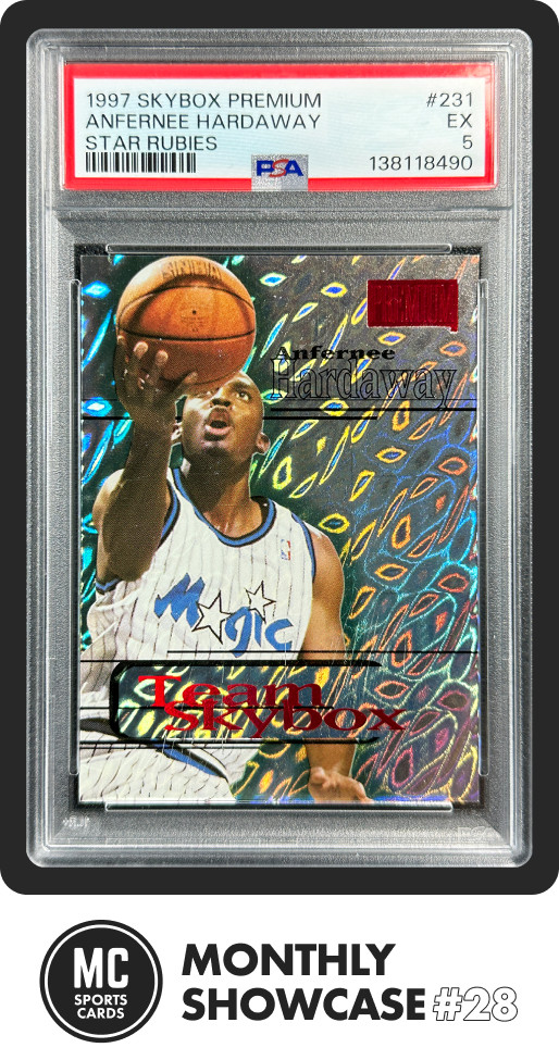 ANFERNEE PENNY HARDAWAY PSA 5 1997-98 SKYBOX PREMIUM #231 STAR RUBIES 17/50 view 1