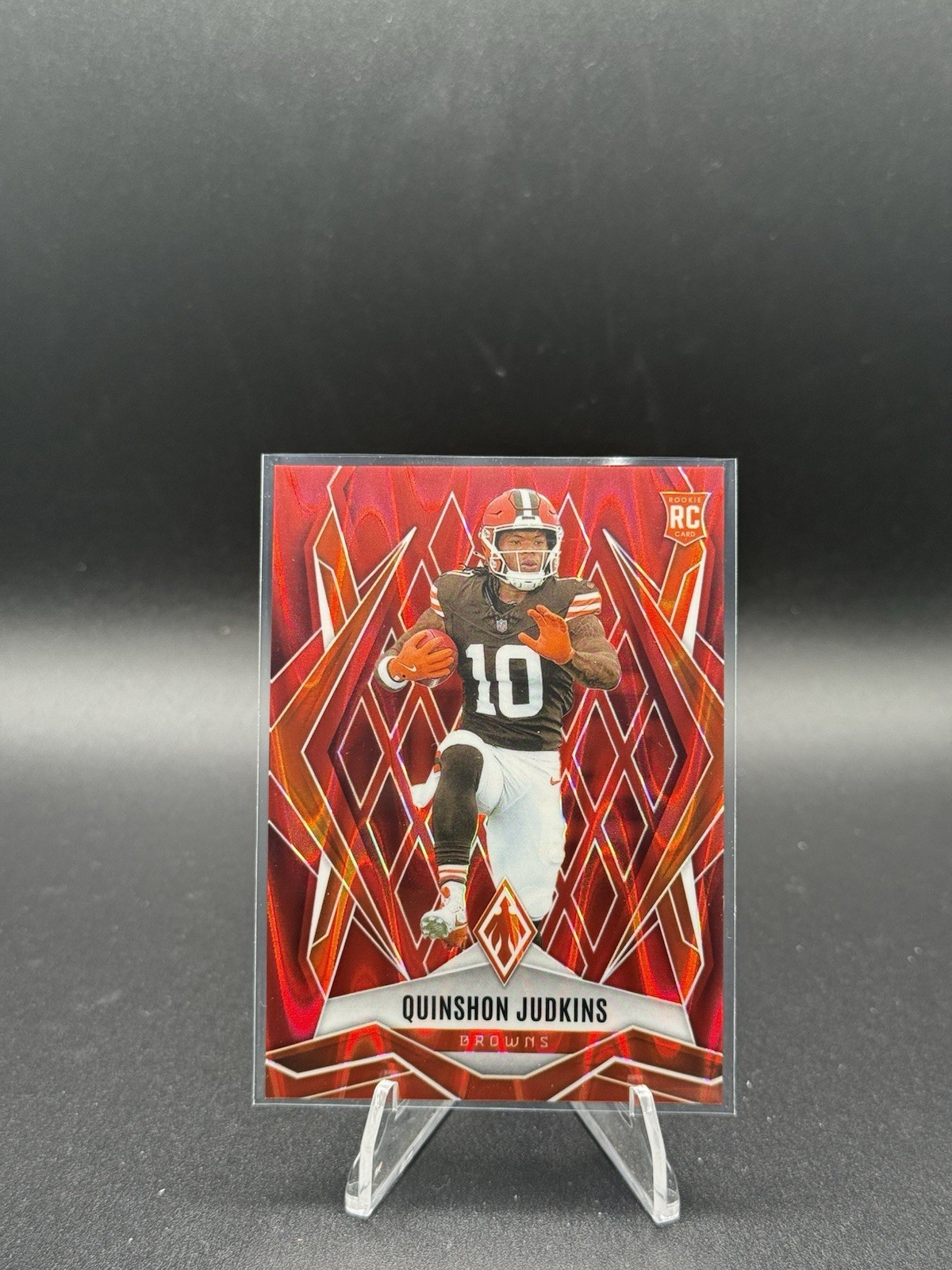 2025 Panini Phoenix - Rookies Quinshon Judkins #191 Red Seismic /99 (RC)