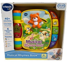 VTECH BABY MUSICAL RHYMES BOOK 6 MONTHS 40  SONGS, MELODIES, SOUNDS NEW OTHER