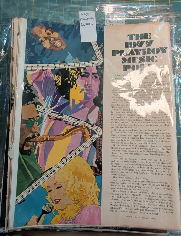 Playboy Magazine 1970s Cartoons & Comics For Crafting; 50+ Loose Pages