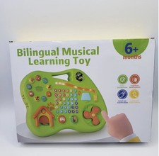 Bilingual Musical Learning Toy for 6 months Girl Boy, Montessori Musical Toy