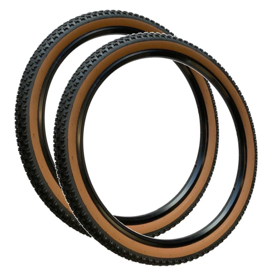 PAIR Baldys 26 x 2.10 Mountain Bike CLASSIC BROWN WALL Off Road TYRES - Image 3 of 4
