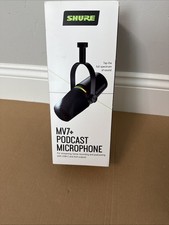 SHURE MV7 Podcast Microphone Black FACTORY SEALED FREE SHIPPING