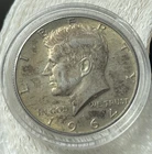 1964 D Kennedy Half Dollar, US 50C 90% Silver Coin, XF/AU