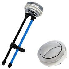 48mm/1.89inch Toilet Tank Button 20cm Extended Dual Push Flush Toilet Button ...