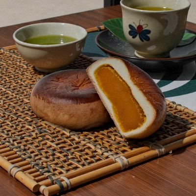 Honma Tsukisamu kabocha(Japanese pumpkin) Anpan,Sweet Bean Paste Pastry,5 pieces