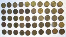 DDR 50 x 20 Pfennig Messing M&uuml;nzen (161840)
