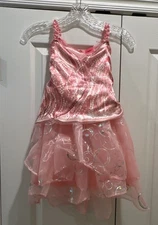 Wicked Brand Little Girls Glinda Pink Dress Costume 4-6x New Halloween